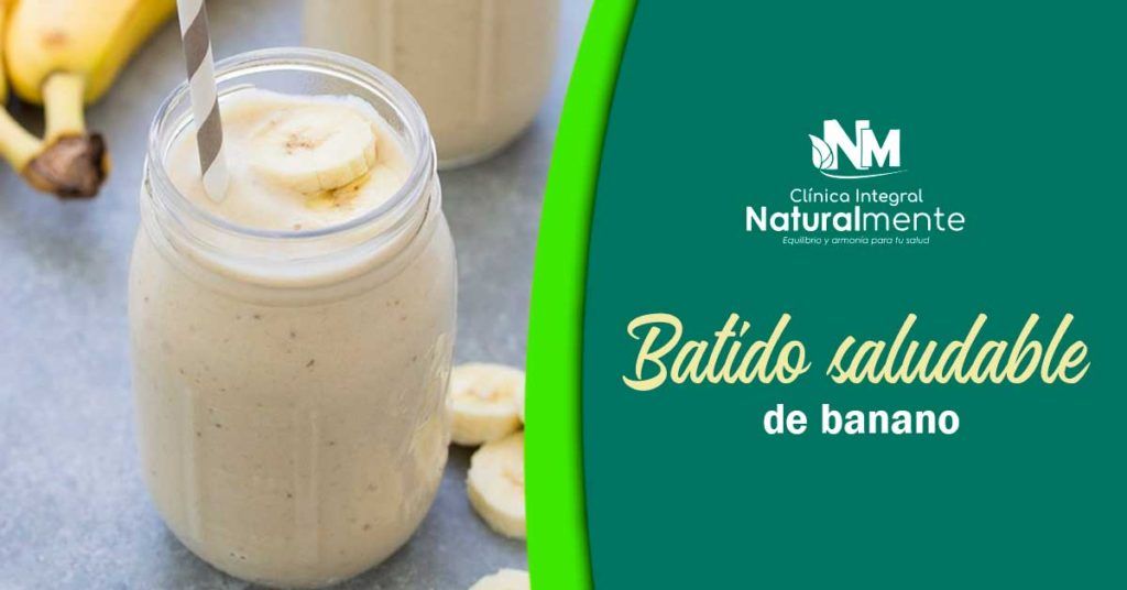 Batido saludable de banano