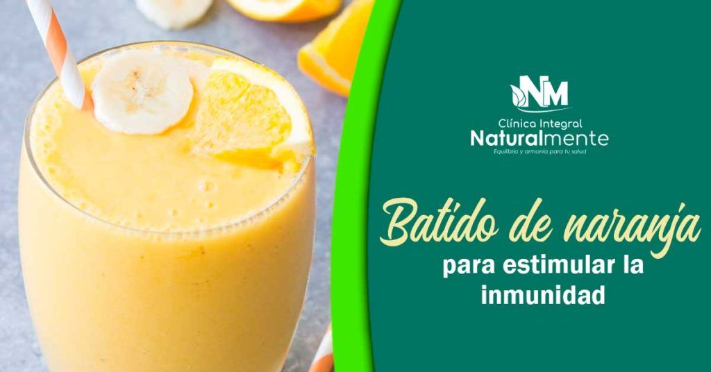 Batido de naranja para estimular la inmunidad