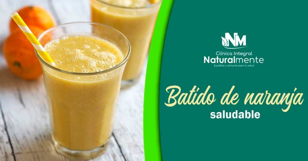 Batido de naranja saludable