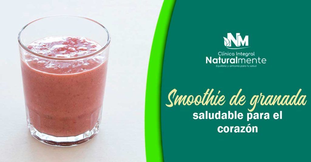 Smoothie de granada, saludable para el corazón