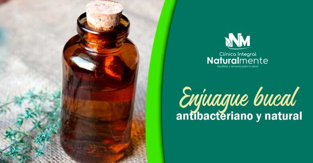 Enjuague bucal antibacteriano y natural