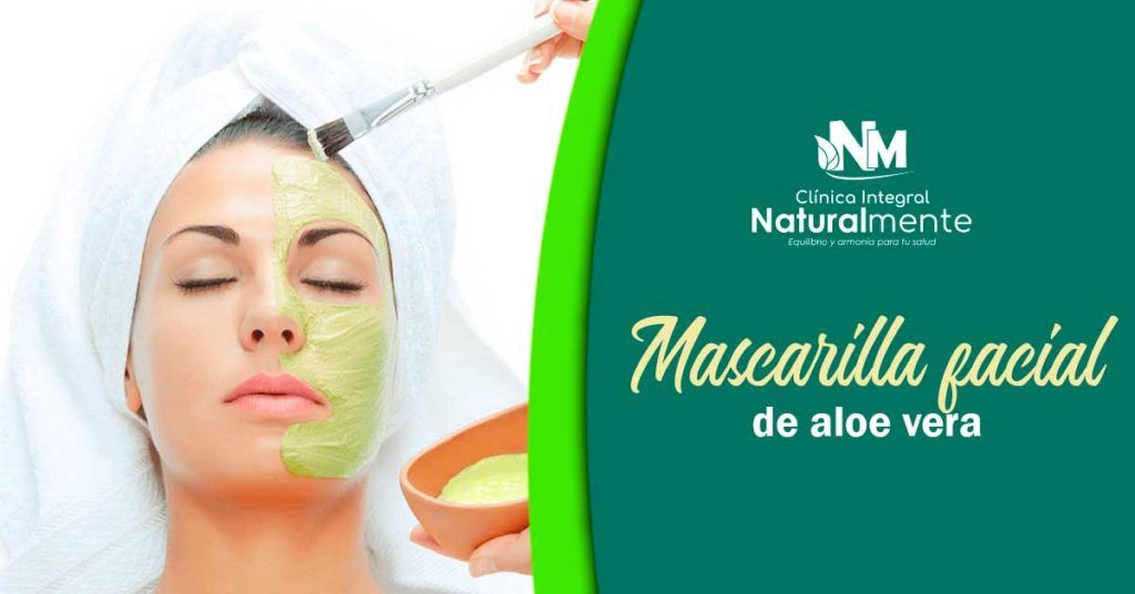 Mascarilla facial refrescante de aloe vera