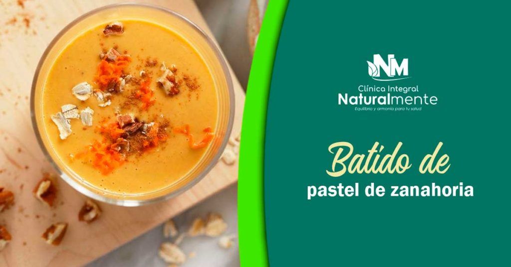 Batido de pastel de zanahoria