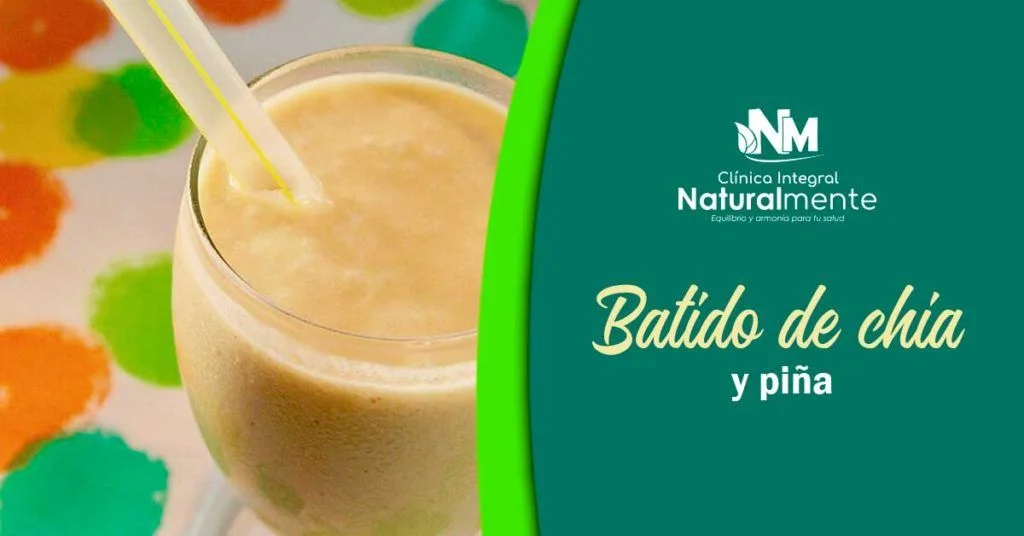 Batido de piña y chía