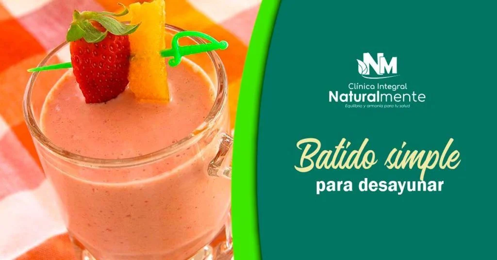 Batido para un desayuno simple
