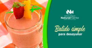 Batido para un desayuno simple