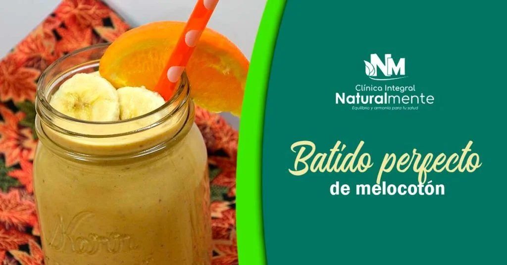 Batido perfecto de melocotón