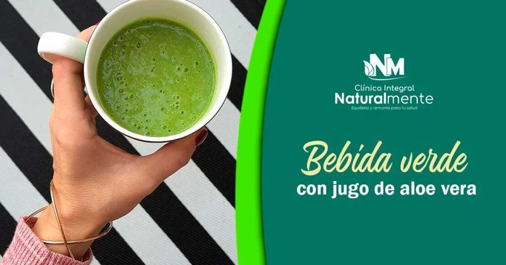 Bebida Verde con Jugo de Aloe Vera