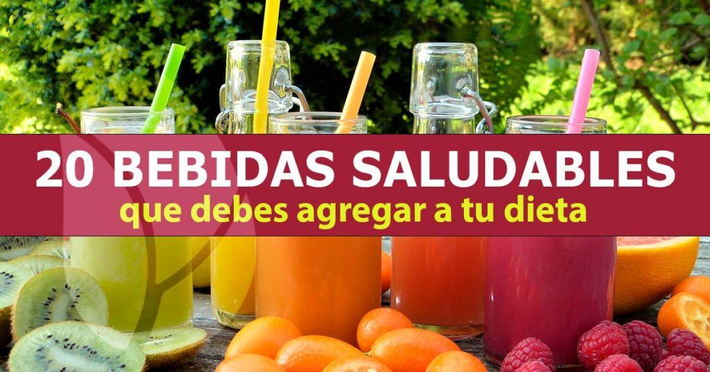 20 bebidas saludables que debes agregar a tu dieta