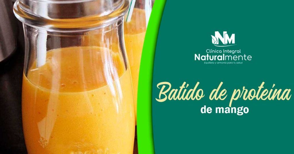 Batido de proteína de mango